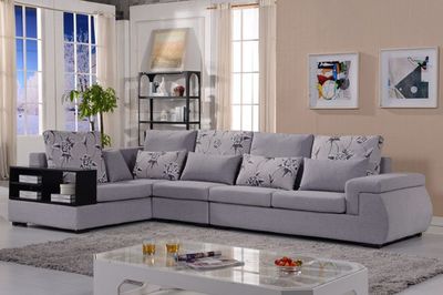 普尼狄現代簡約時尚布藝轉角沙發 大小戶型皆宜，拆洗設計更貼心