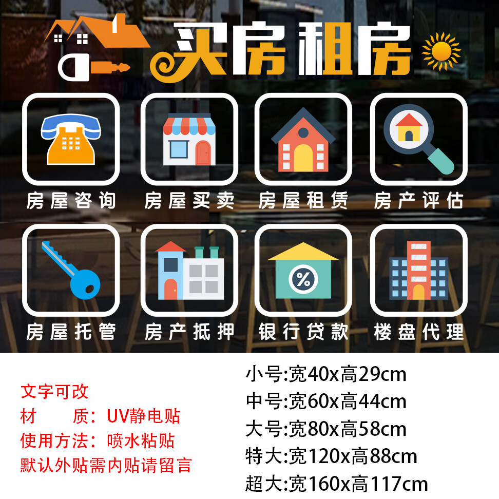 玻璃門(mén)上的創(chuàng)意營(yíng)銷(xiāo) 靜電貼紙讓房屋租賃公司脫穎而出